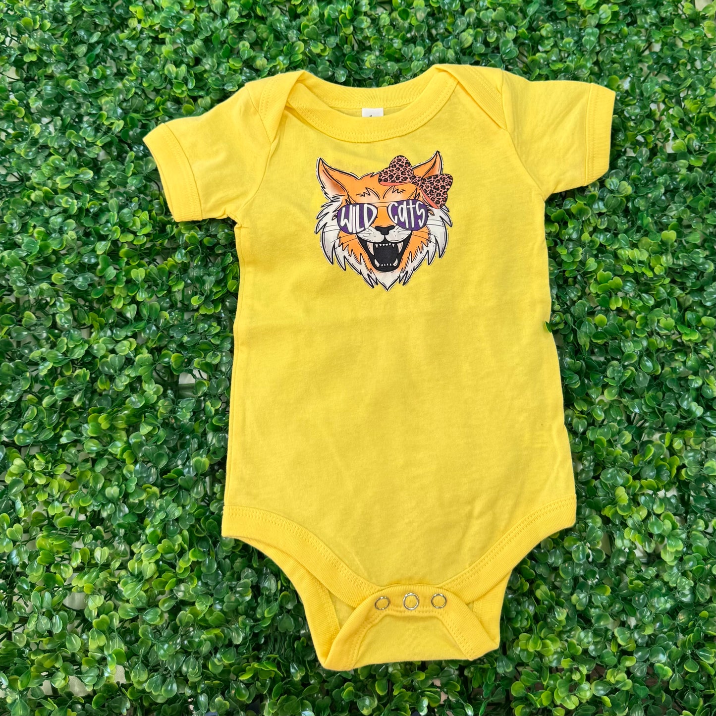 Cool Cat Yellow Onesie