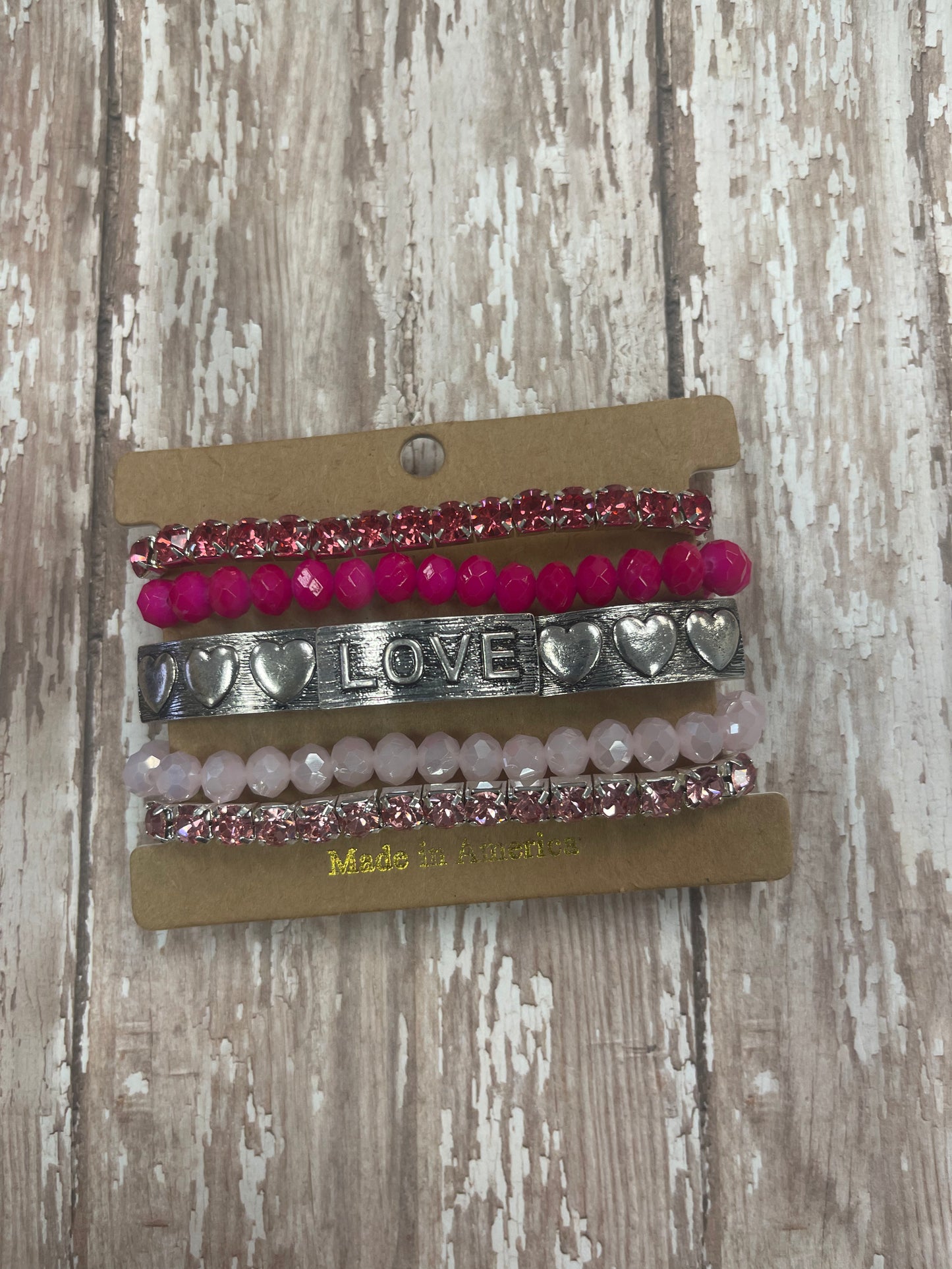 Pink Stackable Bracelet