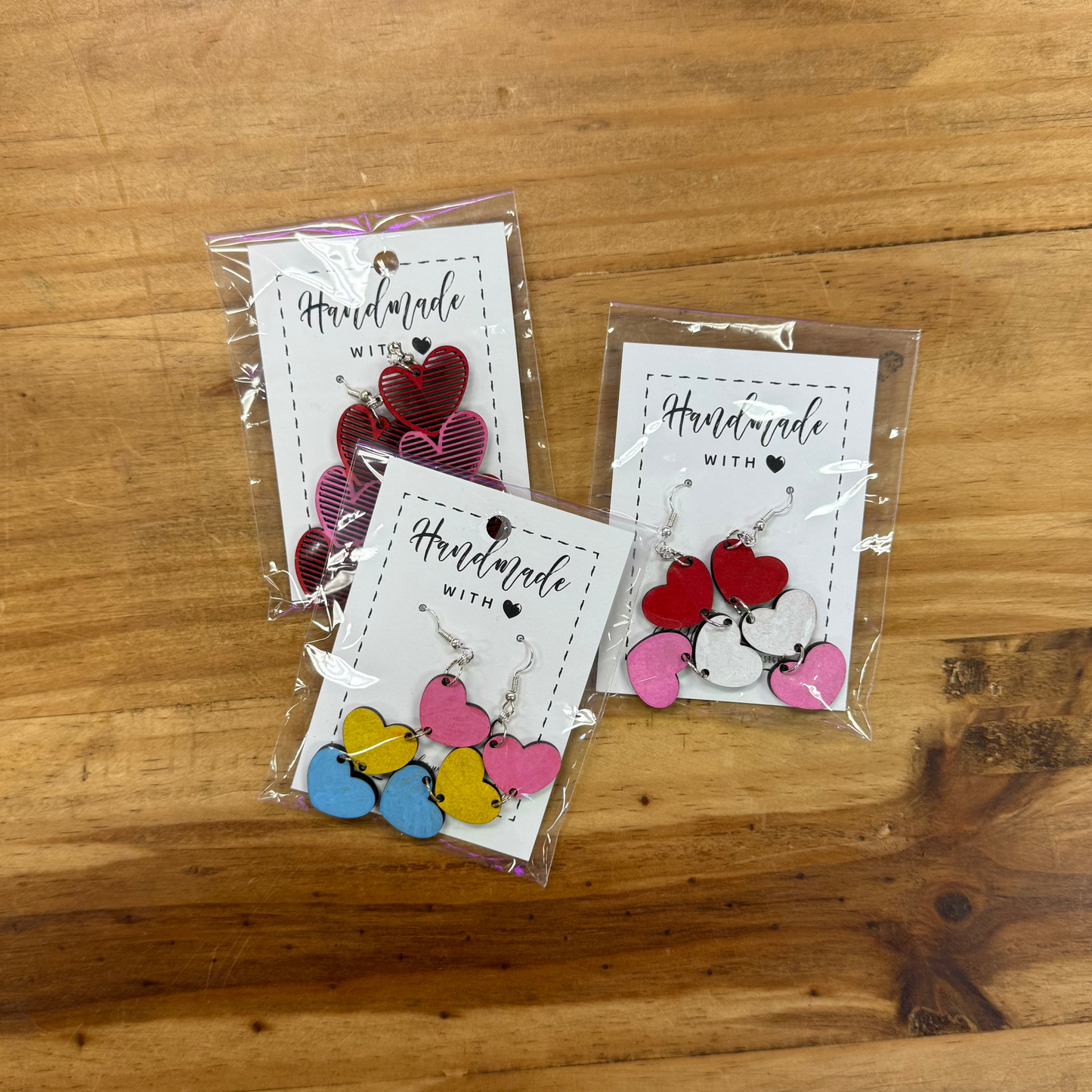 Stacked Heart Earrings