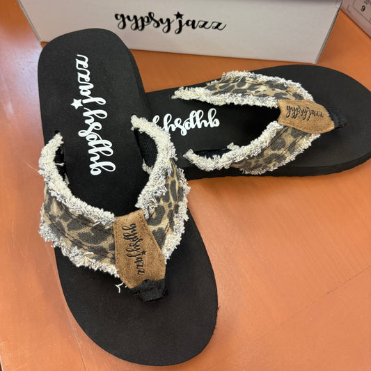 Gypsy Jazz Leopard Sandals