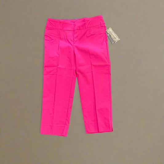 Fuchsia Pull-On Crop Pants