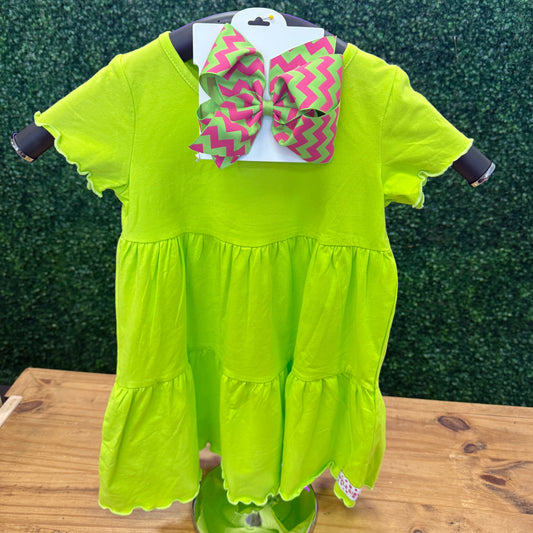 Lime Green Girl's Dress