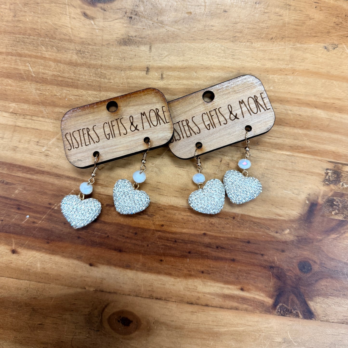 Sparkle Heart Earrings