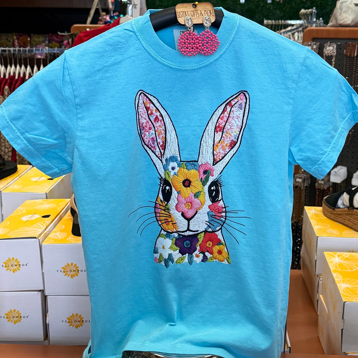 Faux Embroidered Bunny