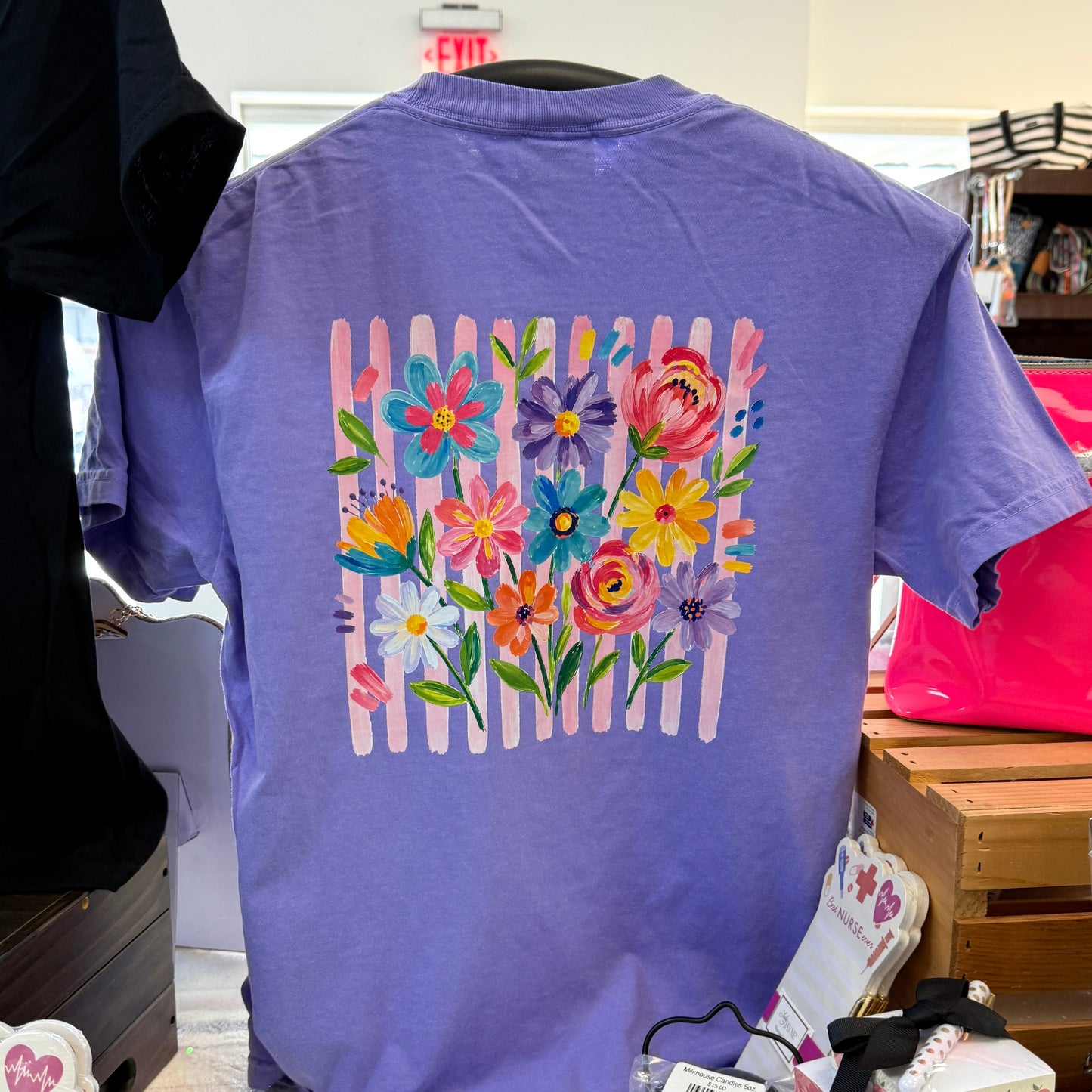 Striped Floral Tee