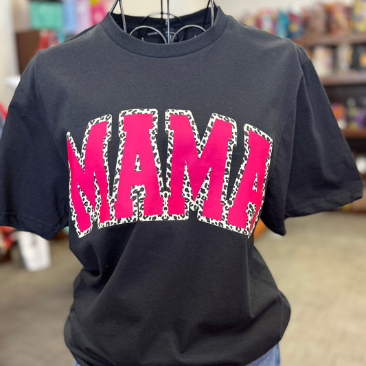 Mama on Black Tee