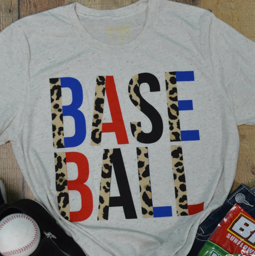 Baseball Split Letter Tee