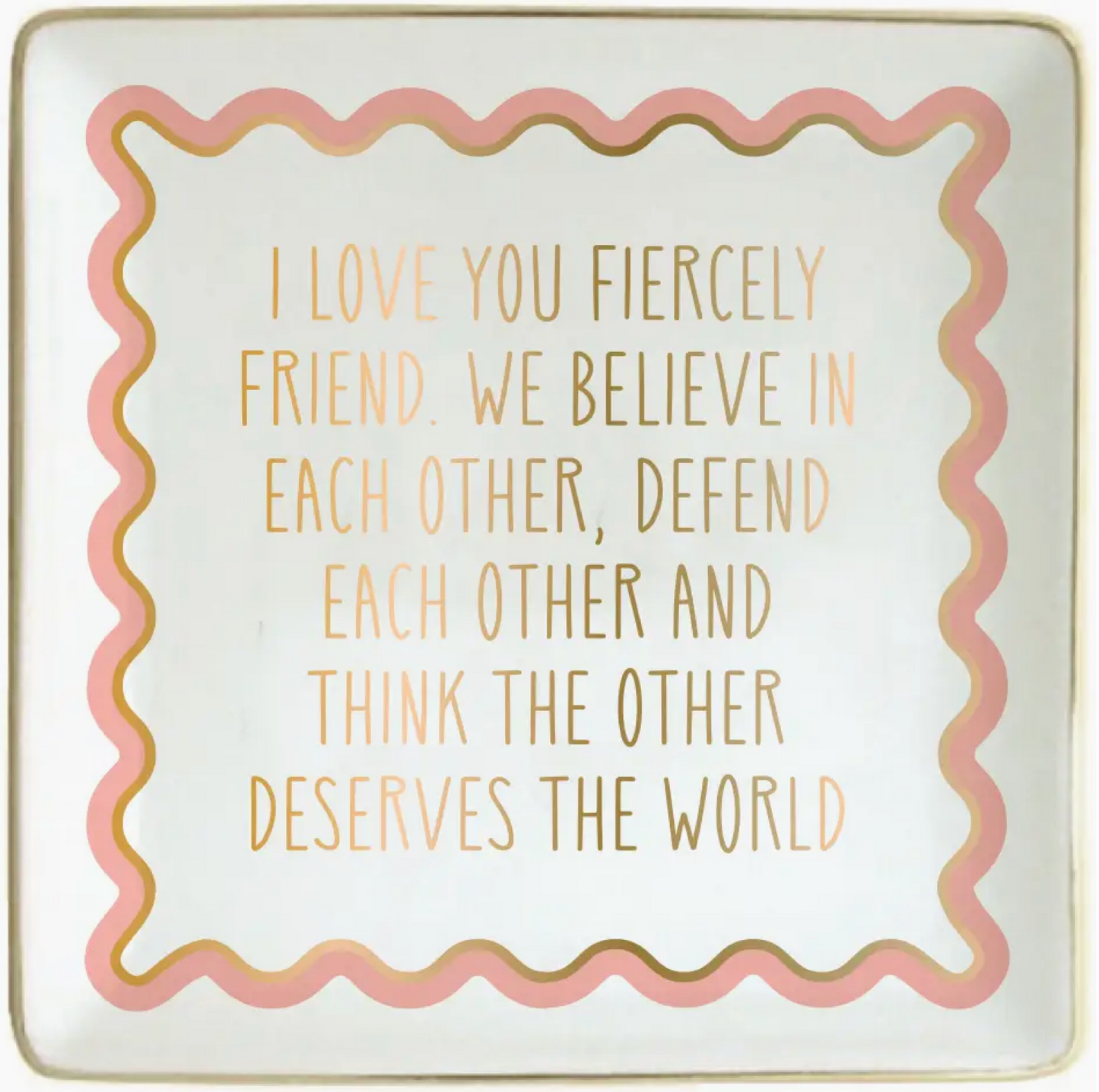 Friend Ceramic Trinket Tray