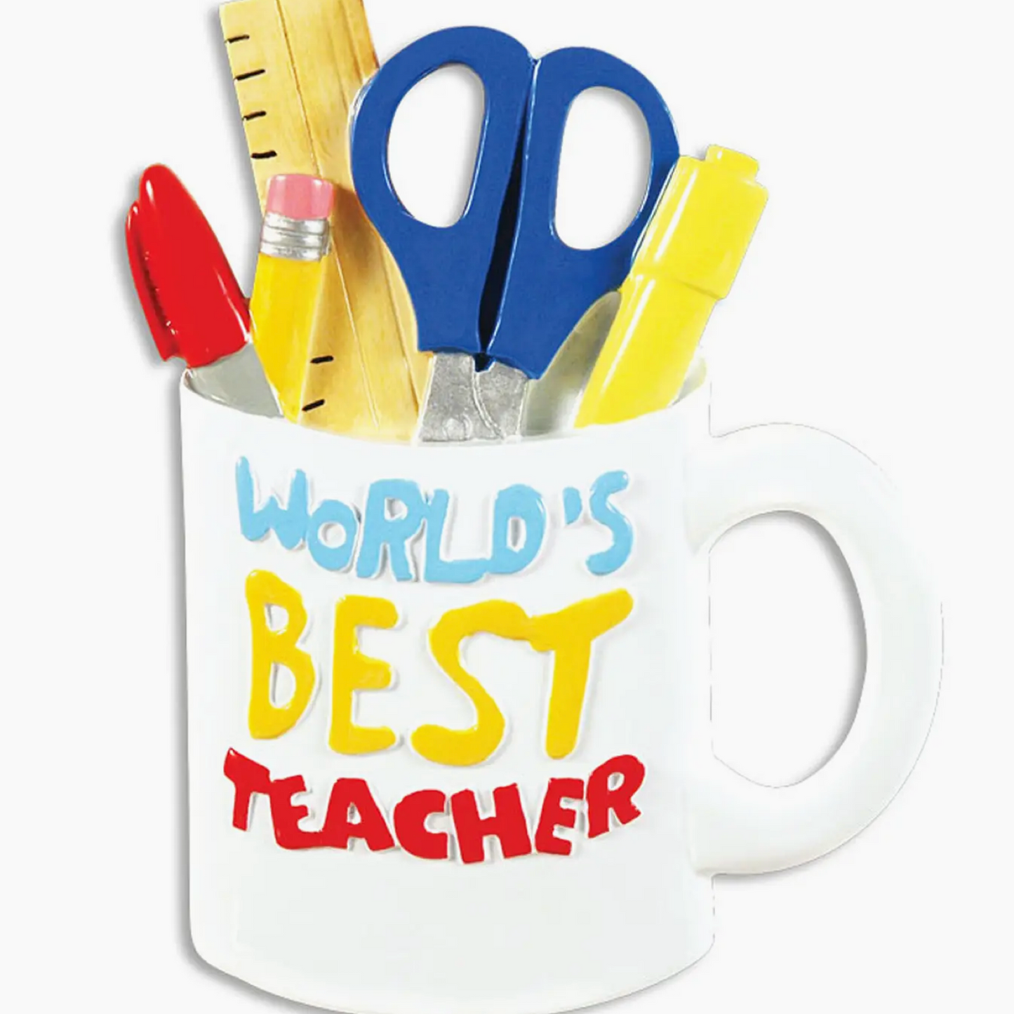 Best Teacher Mug Ornament