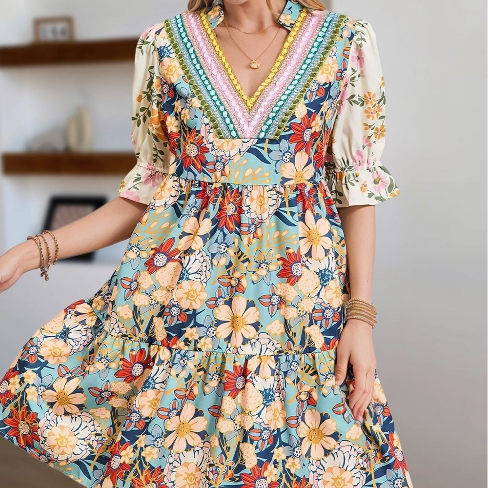 Boho Floral Dress