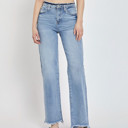 Risen HR Frayed Hem Jeans