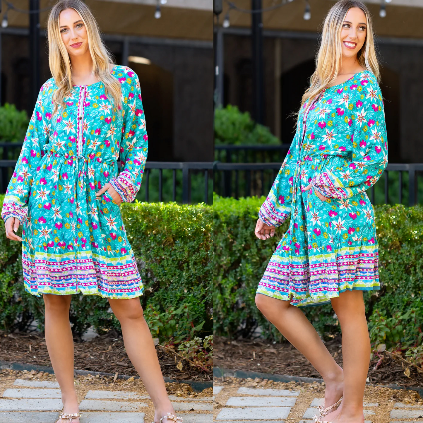 Boho Dress w/Pockets