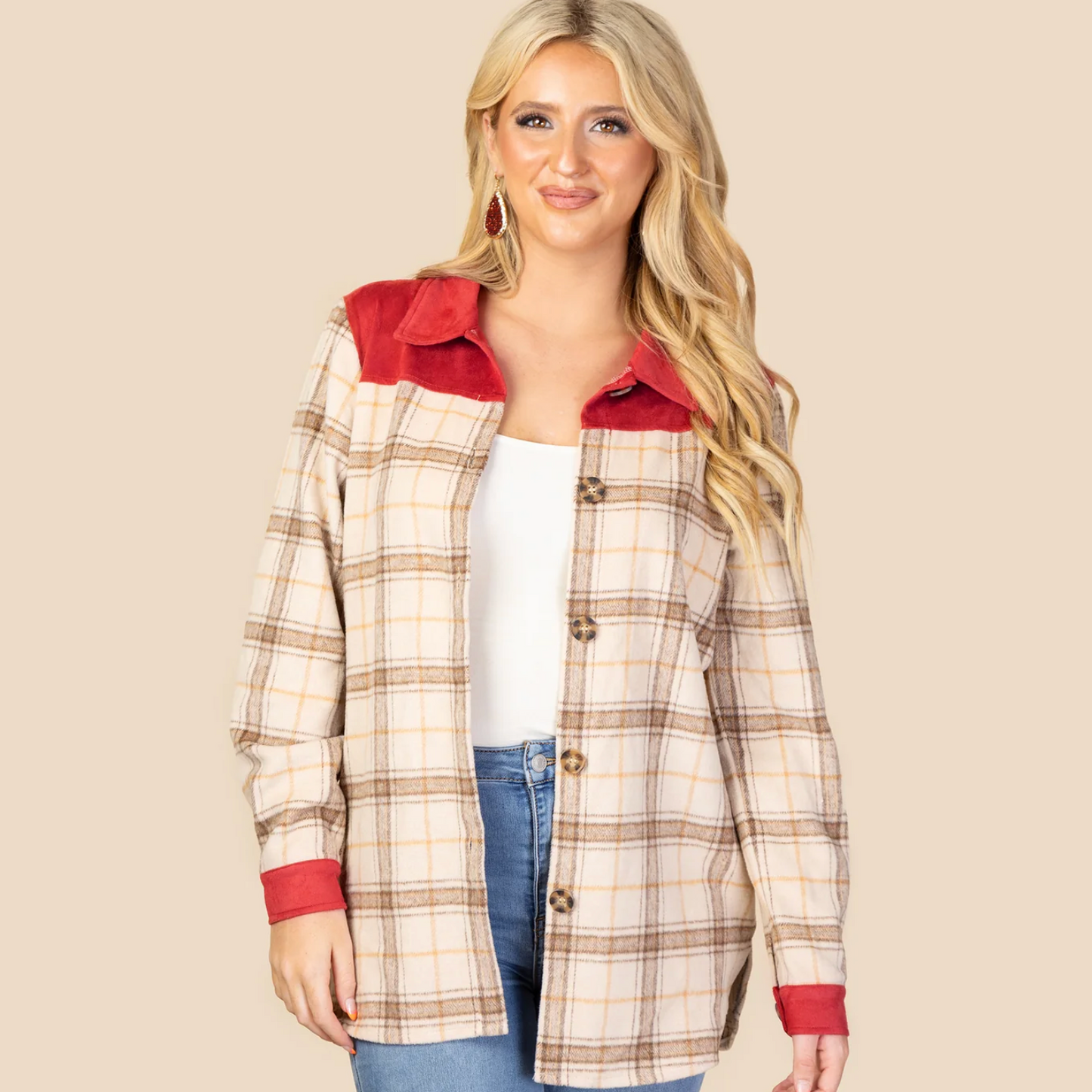 Plaid w/Orange Jacket