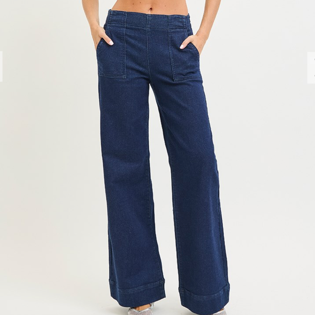 Risen EW HR Wide Leg Jeans