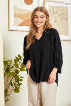 Andree Plus Black 3/4 Top