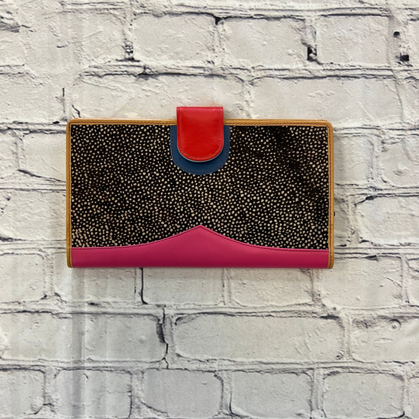 Brown Leather and Hair on Hide Wallet