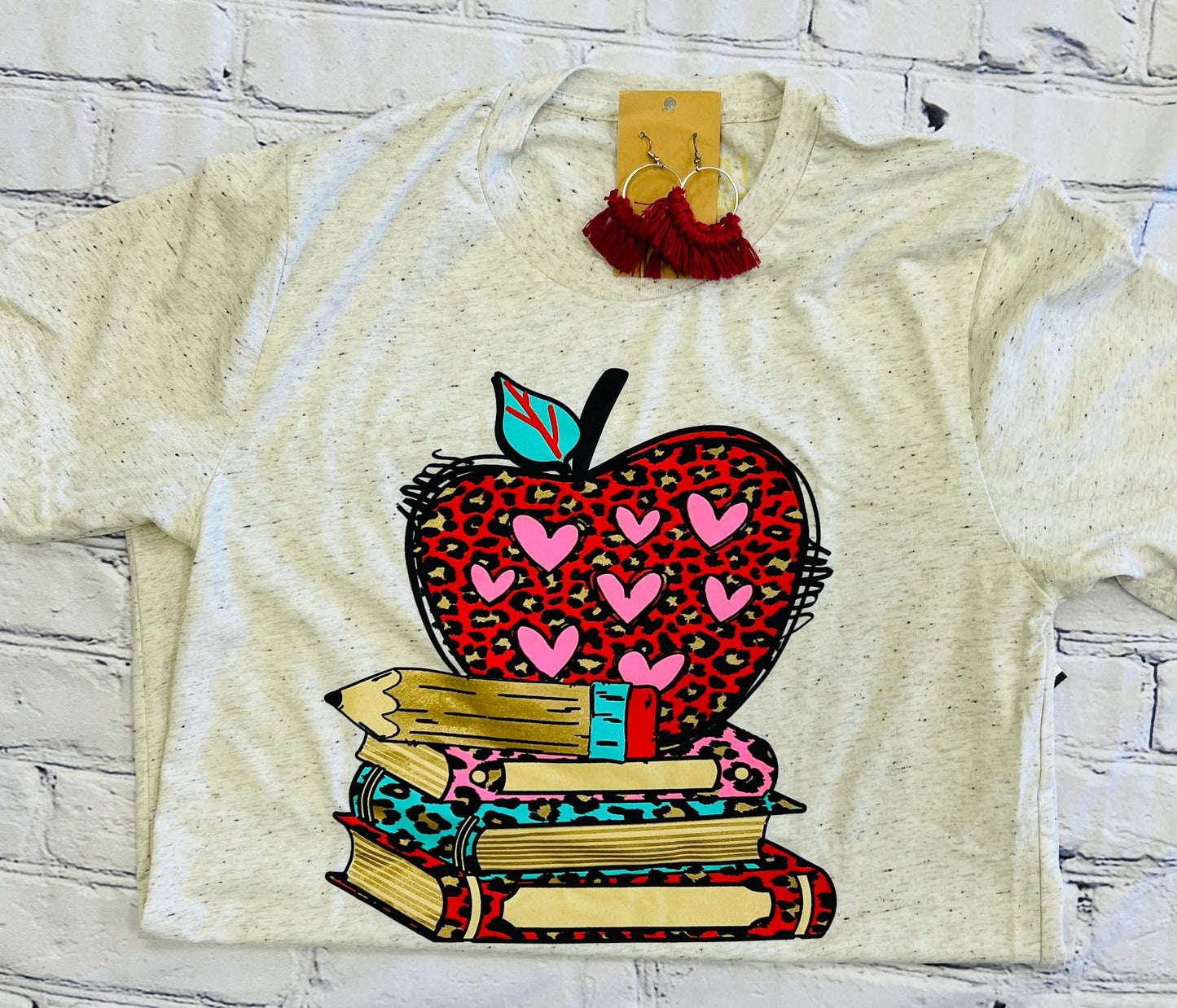 Stack books tee