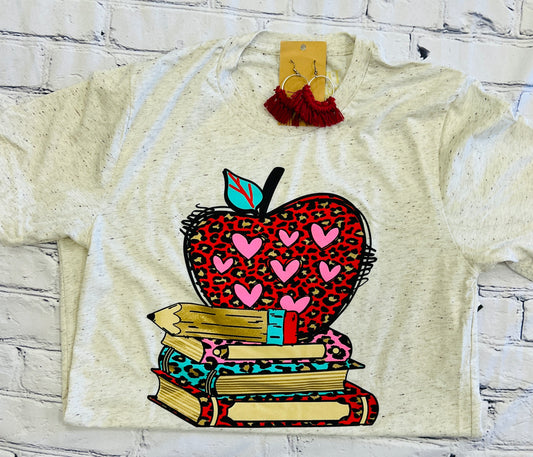 Stack books tee