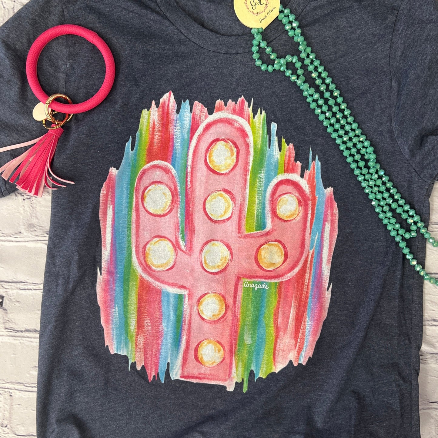 Neon Light Cactus Tee