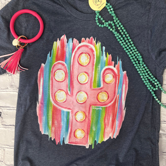 Neon Light Cactus Tee