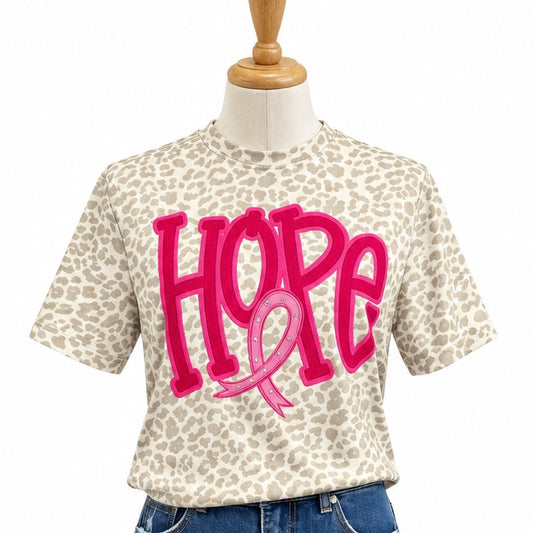 Hope on Leopard Tee