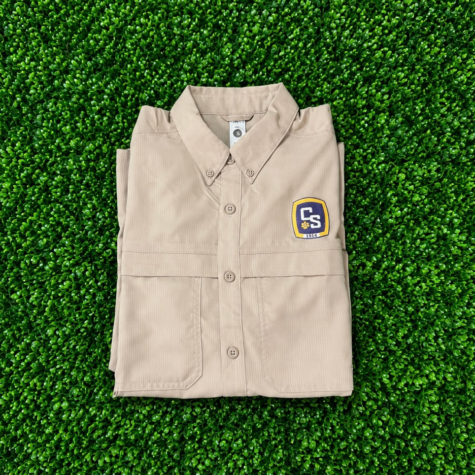 Men's Shirt-Khaki w/CS 1914