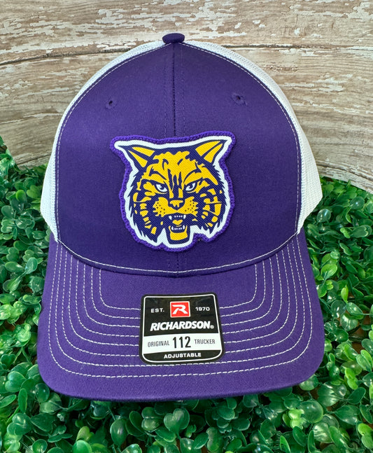 Purple Cap with Wildcat Logo