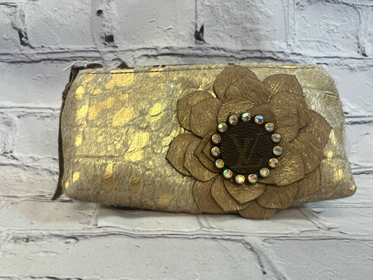 Gold Hair on Hide Clutch