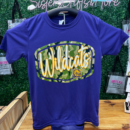 Camo Wildcats Tee