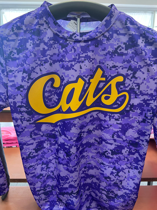 Long sleeve purple camo "Cats"