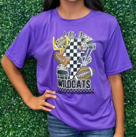 Youth Let's Go Wildcats Tee