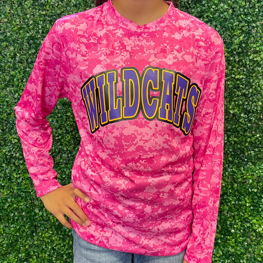 Youth Wildcats on LS Pink Camo