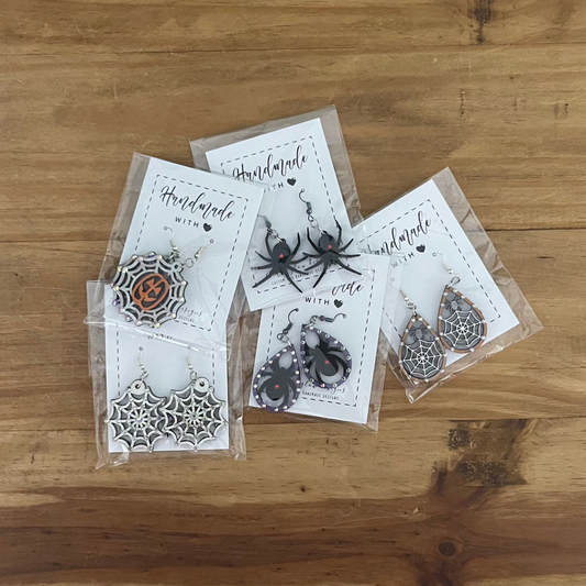 Spider Web Earrings