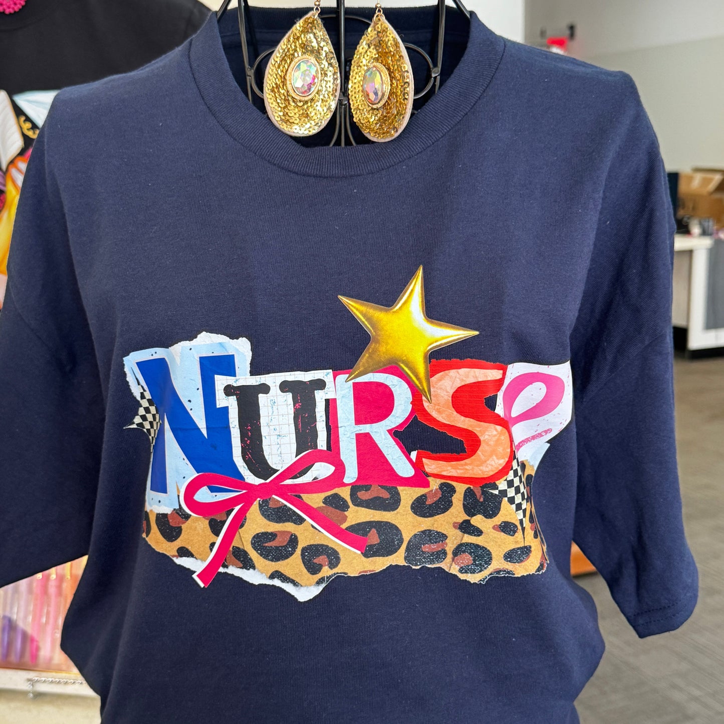 Cheetah Nurse Tee