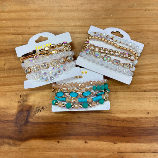 Crystal Stacked Bracelets