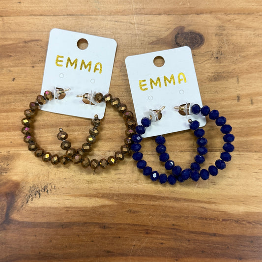 Beaded Hoop Earrings