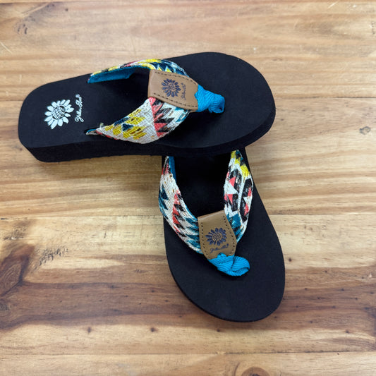 Yellowbox Girl's Sandals-Aztec Print