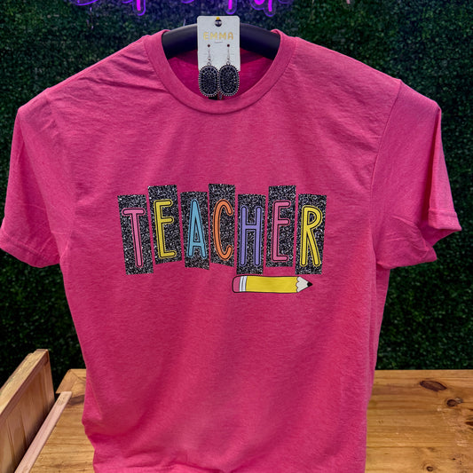Composition Teacher on Pink