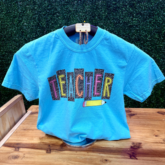 Composition Teacher on Turquoise