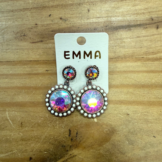 Squash Blossom Round Earrings