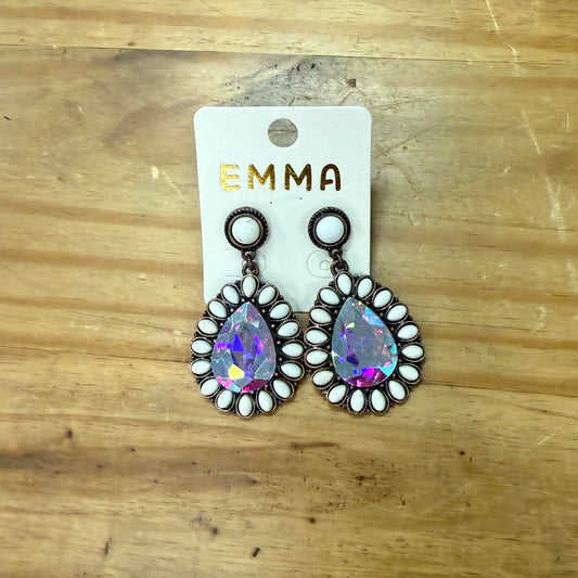 Squash Blossom Teardrop Earrings