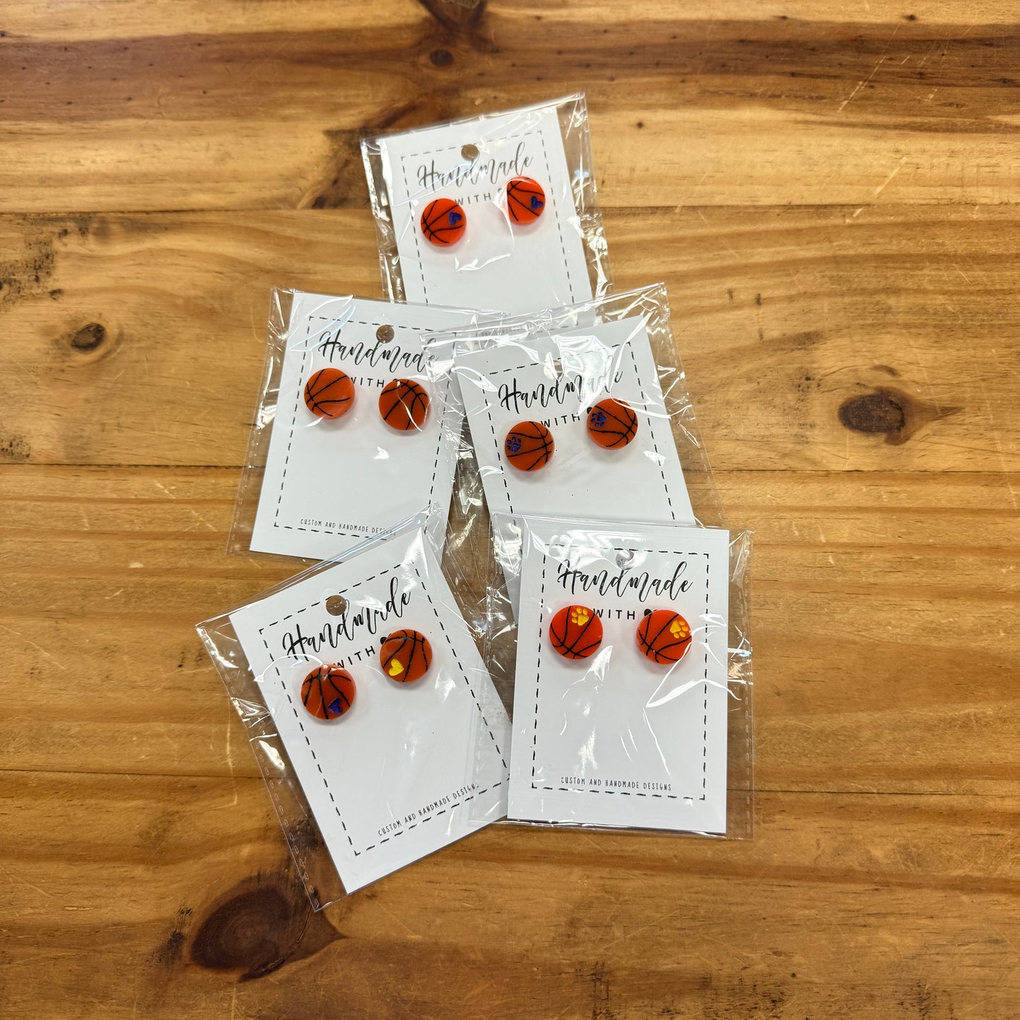 Basketball Post Earrings