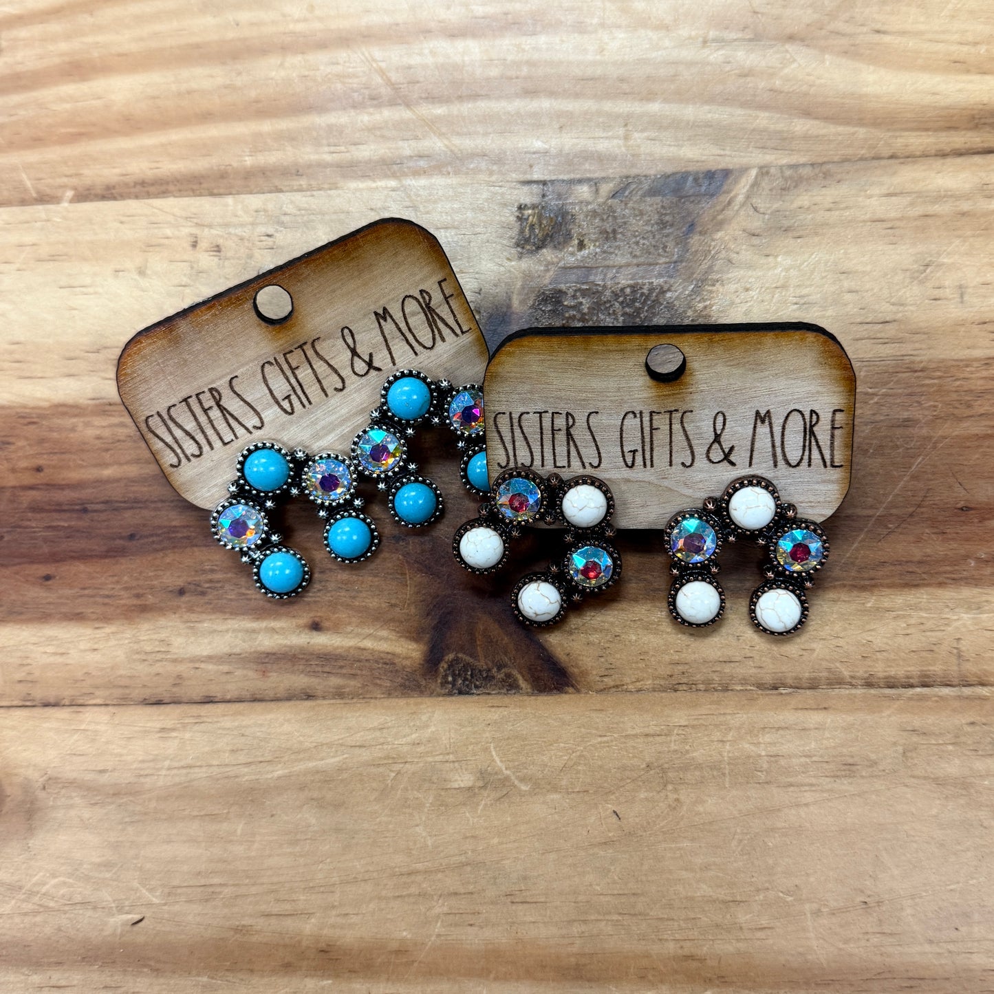 Horseshoe Crystal Earrings