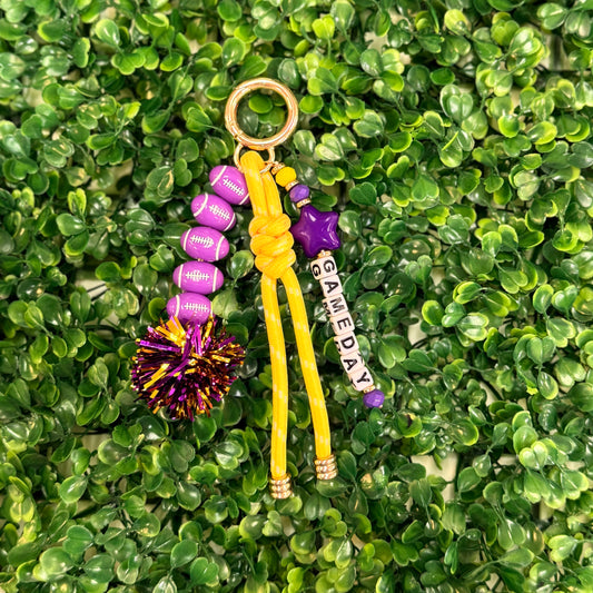 Football Game Day Bag Charm