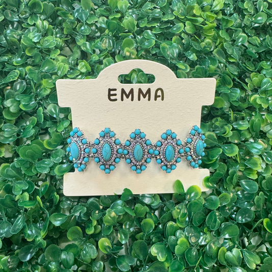 Turquoise Bracelet w/Crystals