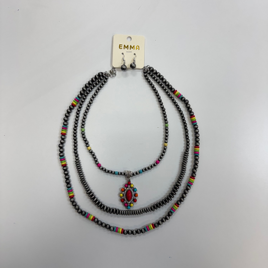 Multicolor Necklace Set