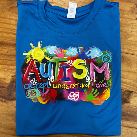 Autism-Accept, Understand, Love on Col. Blue