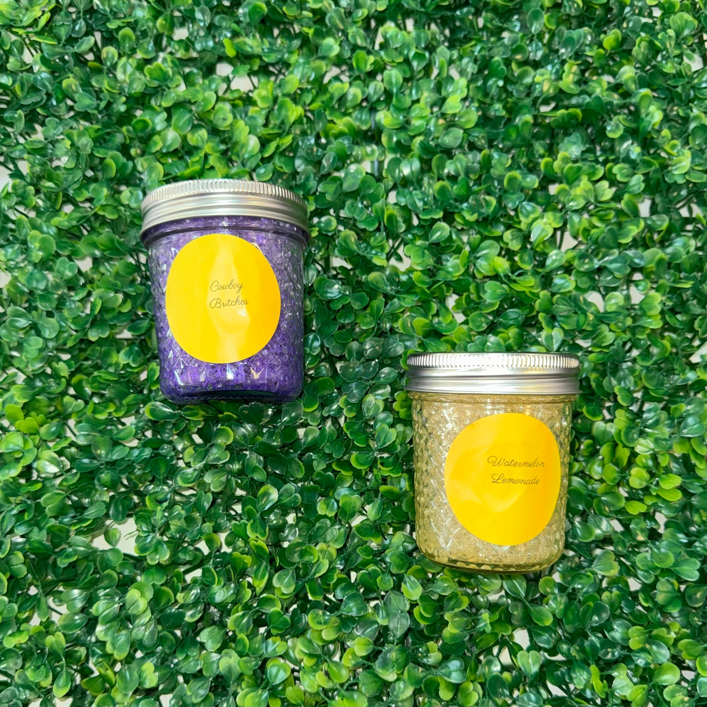 Purple and Gold Jar Beads