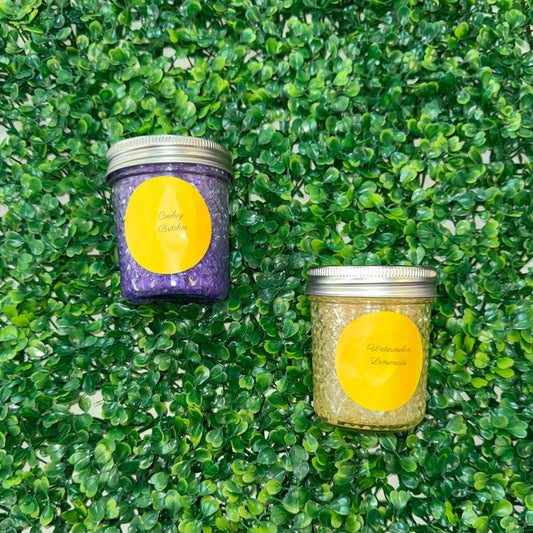 Purple and Gold Jar Beads
