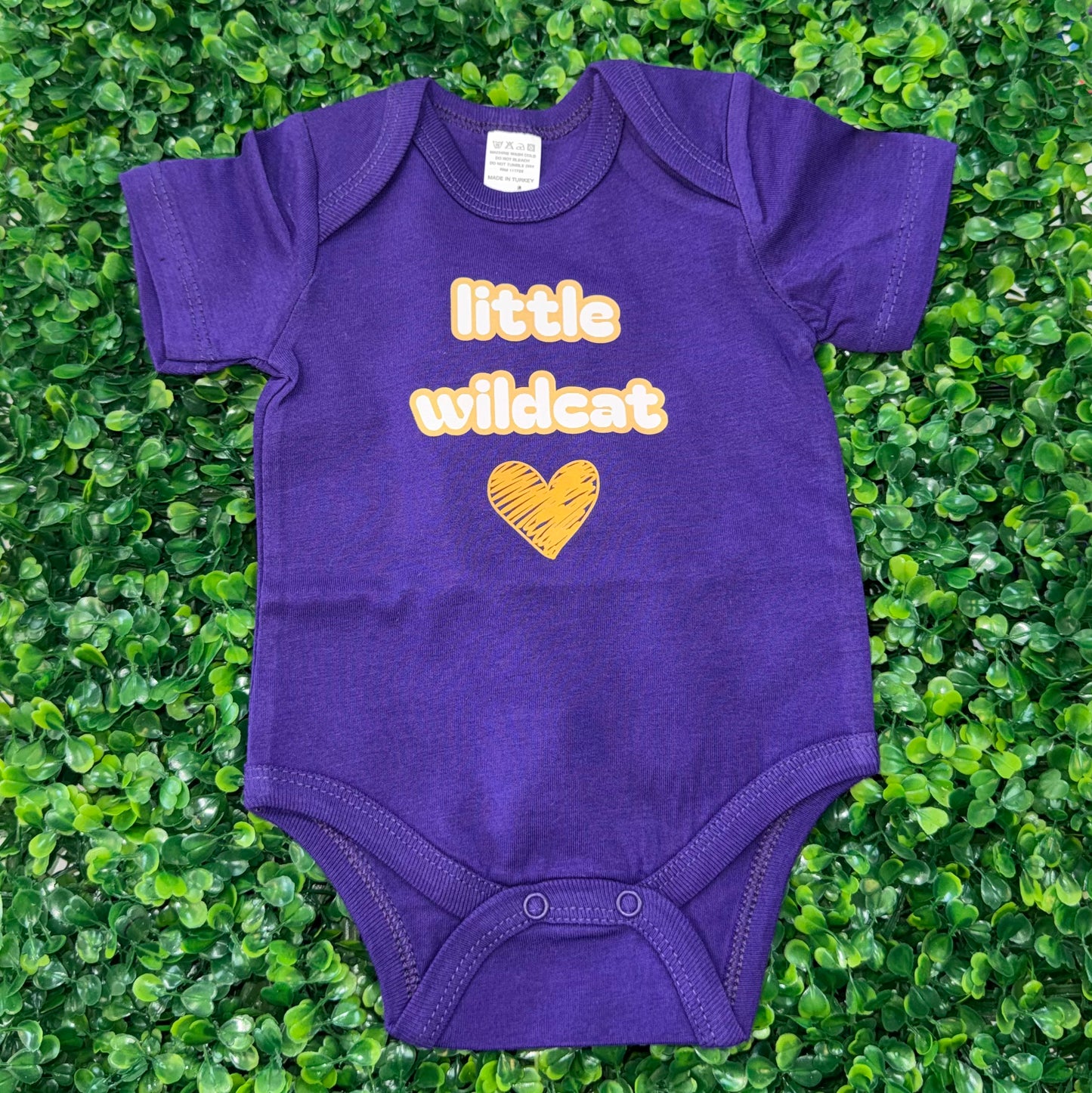 Little Wildcat Purple Onesie